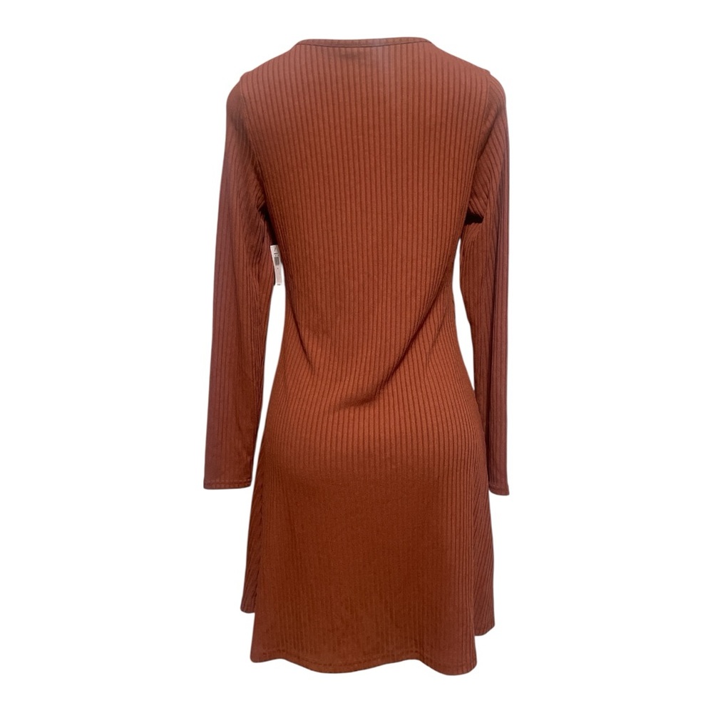 Old Navy Fit & Flare Rib-Knit Long-Sleeve Mini Dress - Picture 2 of 4